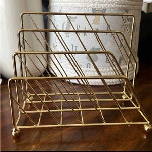 Gold Wire Organizer Rack